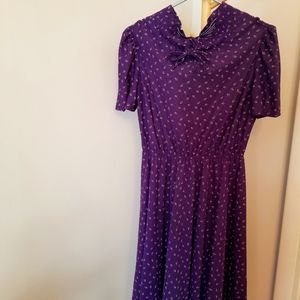 Vintage purple prairie dress